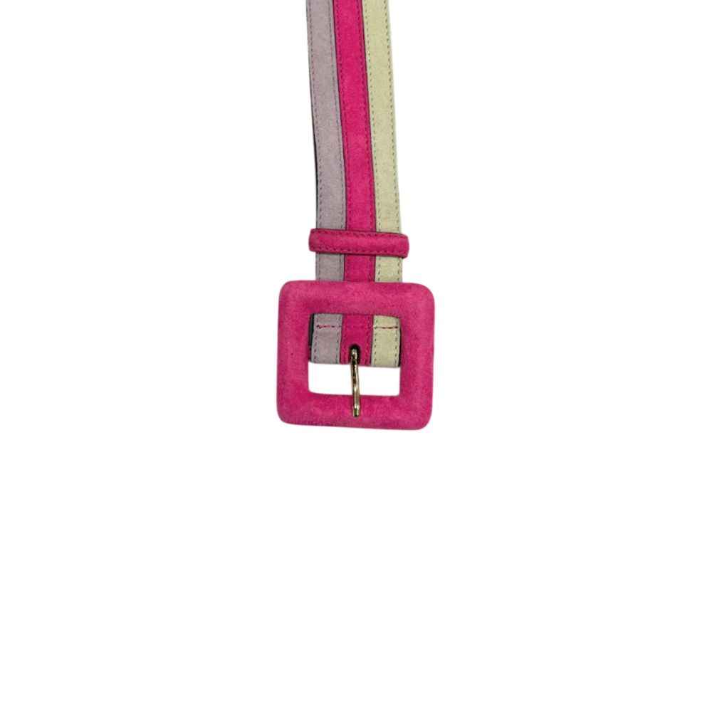 Borbonese Multicolor Leather Women Belt