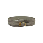 Borbonese Grey Genuine Leather Women's Belt