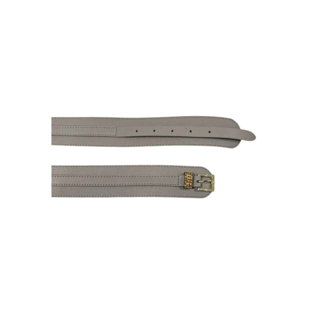 Borbonese Grey Genuine Leather Women's Belt
