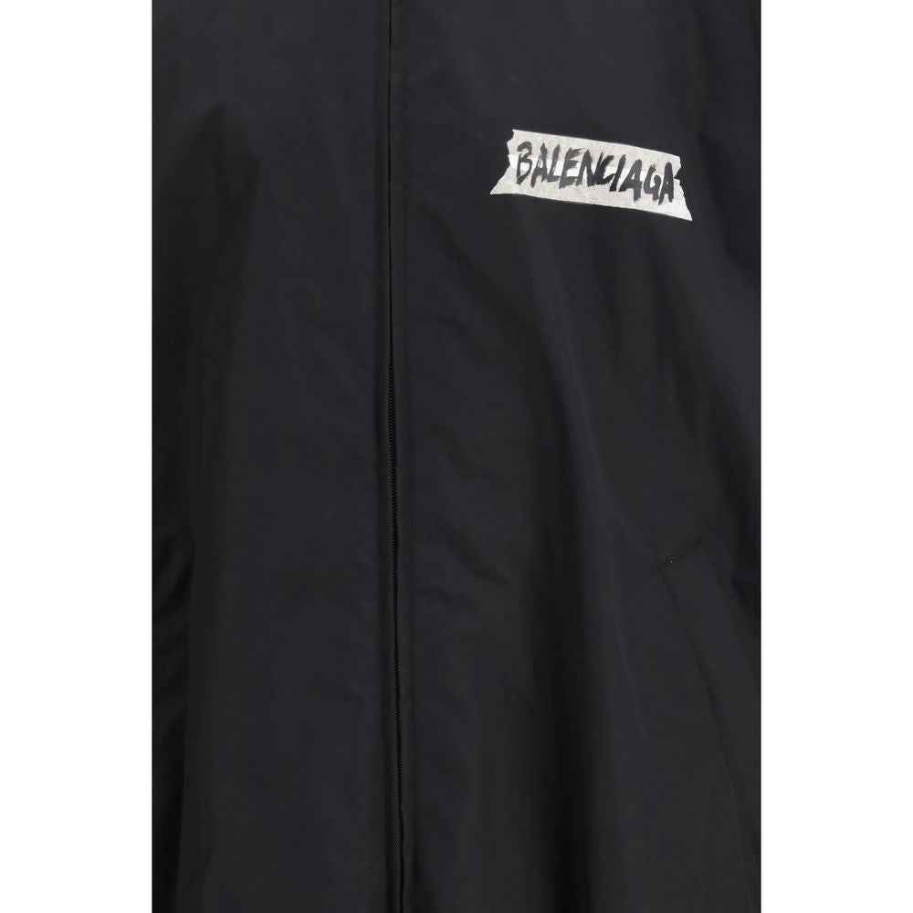 Balenciaga Black Cotton Shell Jacket