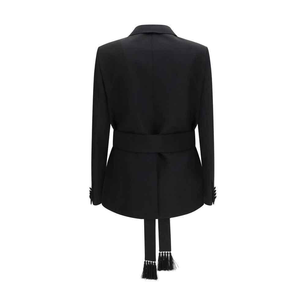 Valentino Black Wool Oves Aries Blazer