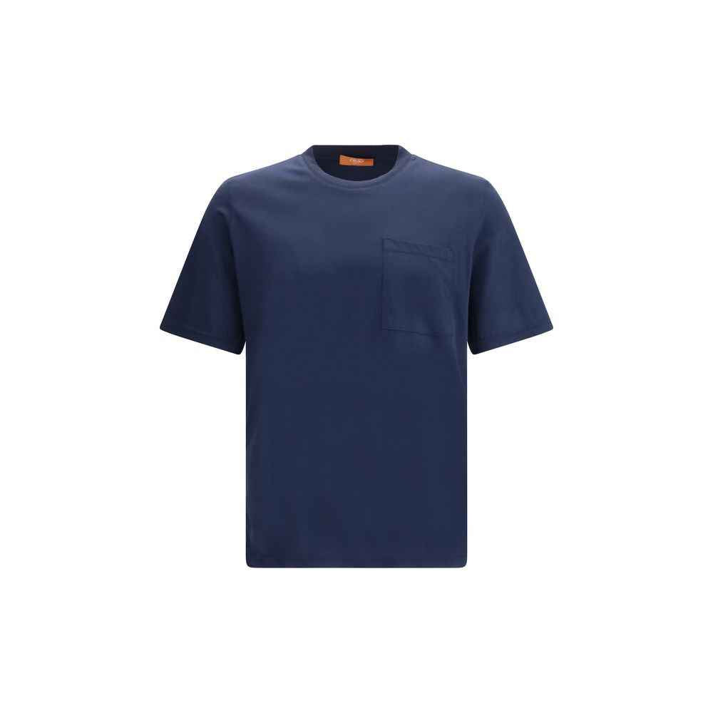 Cruna Blue Cotton T-Shirt