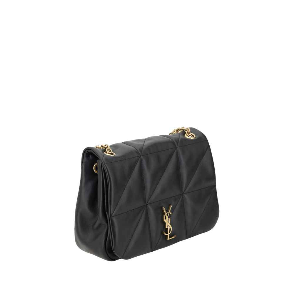 Saint Laurent Black Calf Leather Bos Taurus Shoulder Bag