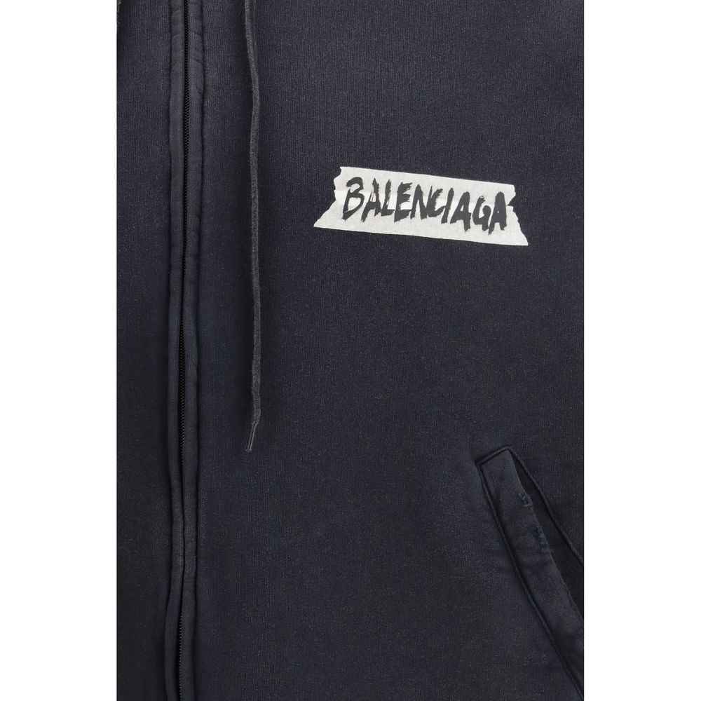 Balenciaga Black Cotton Sweatshirt