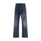 Balenciaga Blue Cotton Bermuda Shorts