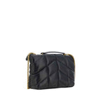 Saint Laurent Black Lamb Ovis Aries Aries Shoulder Bag
