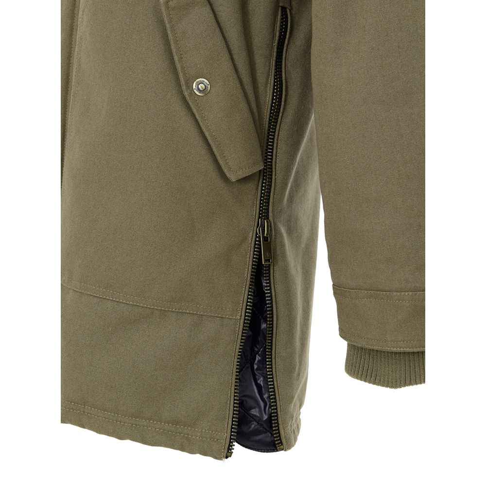 Moose Knuckles Green Cotton Parka