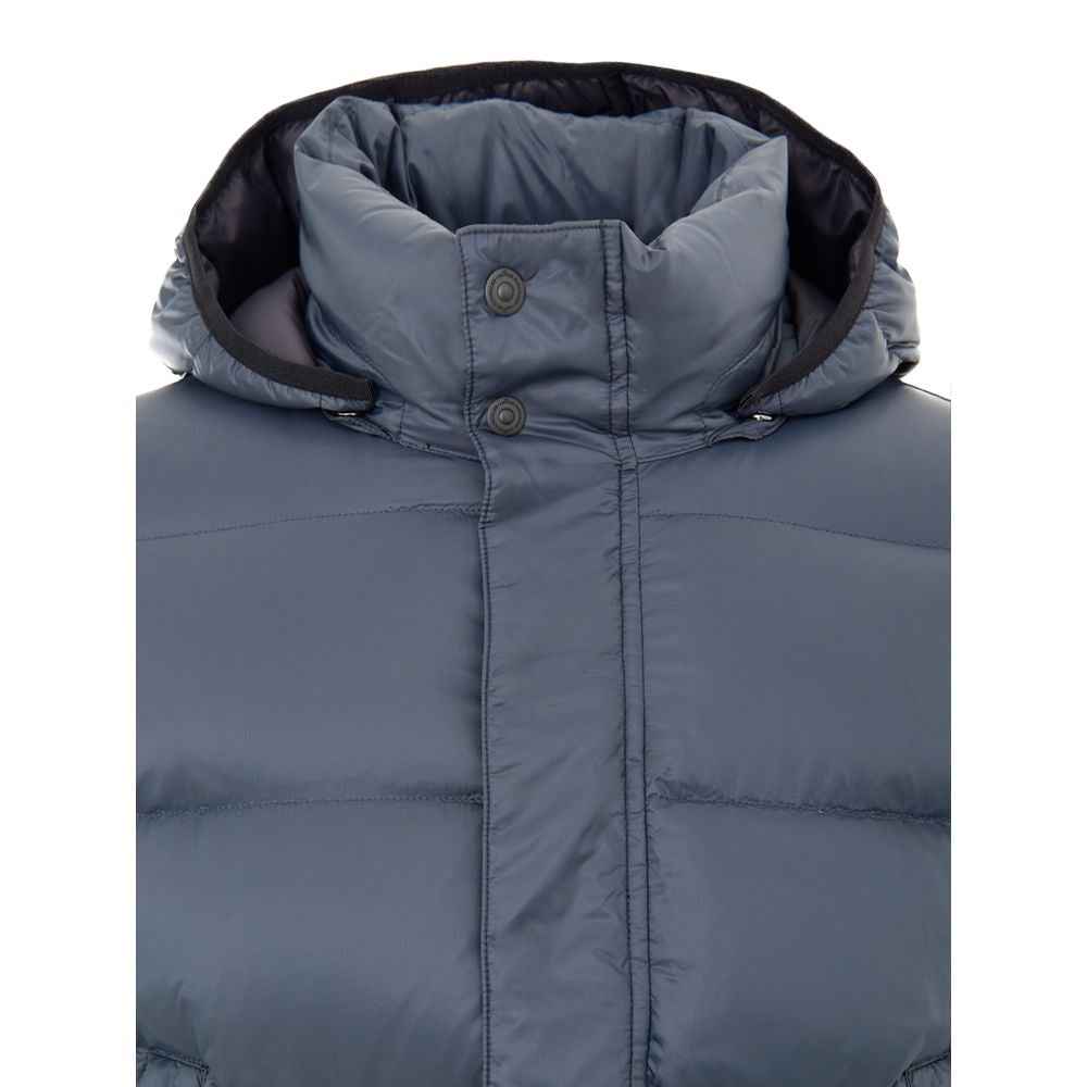 Moose Knuckles Gray Nylon Coat