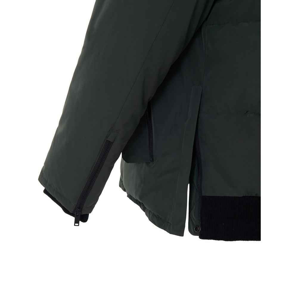 Moose Knuckles Green Nylon Parka