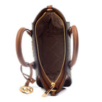 Michael Kors Brown Canvas Handbag