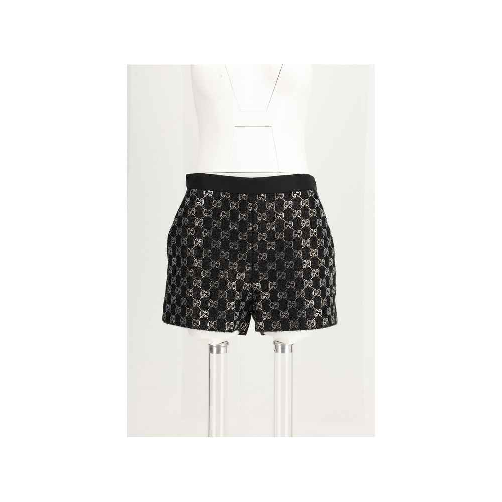 Gucci Black Viscose Bermuda Shorts