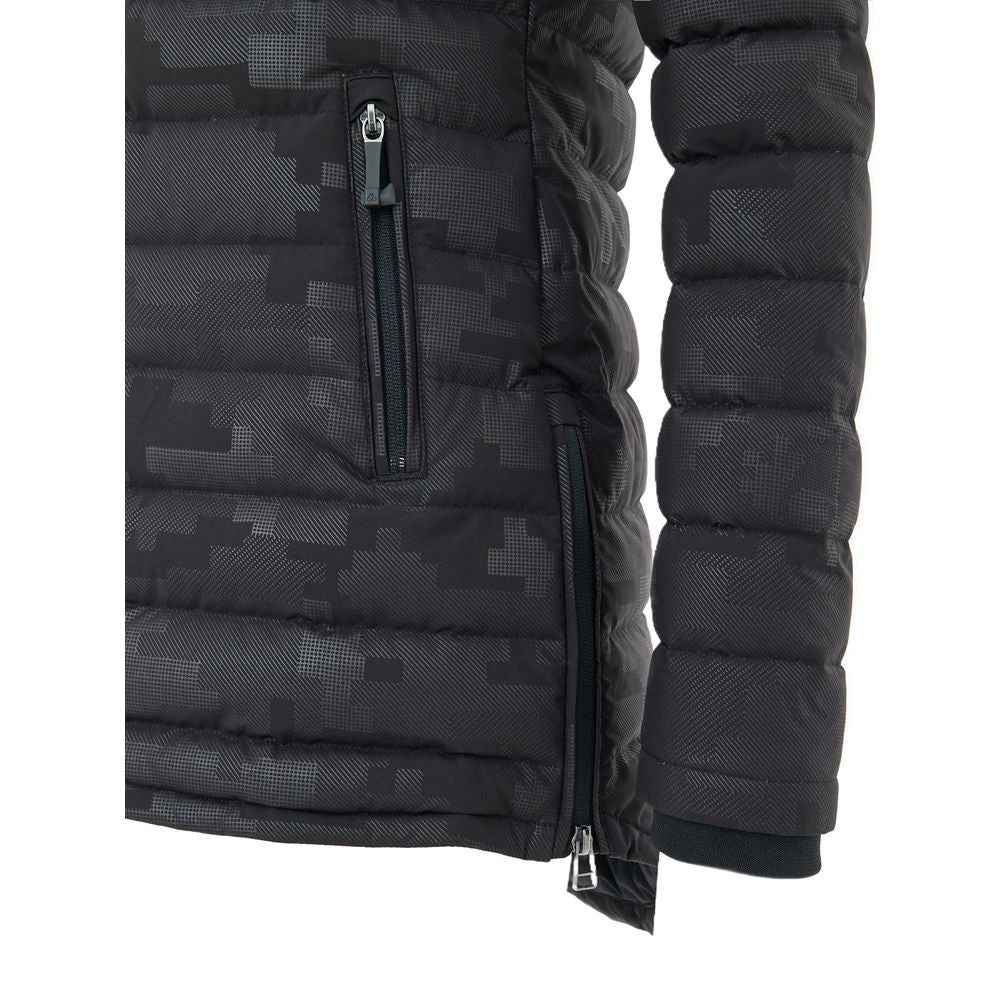 Moose Knuckles Black Nylon Coat