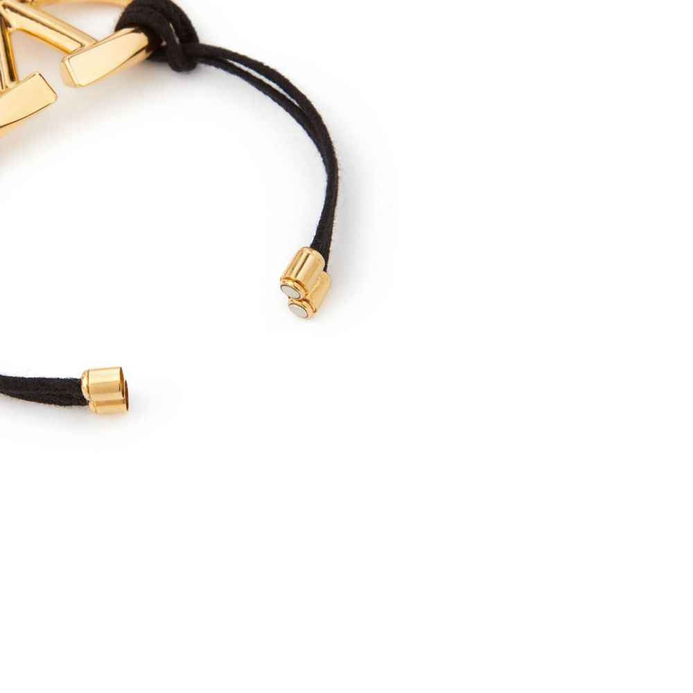 Valentino Garavani Black Cotton Bracelet