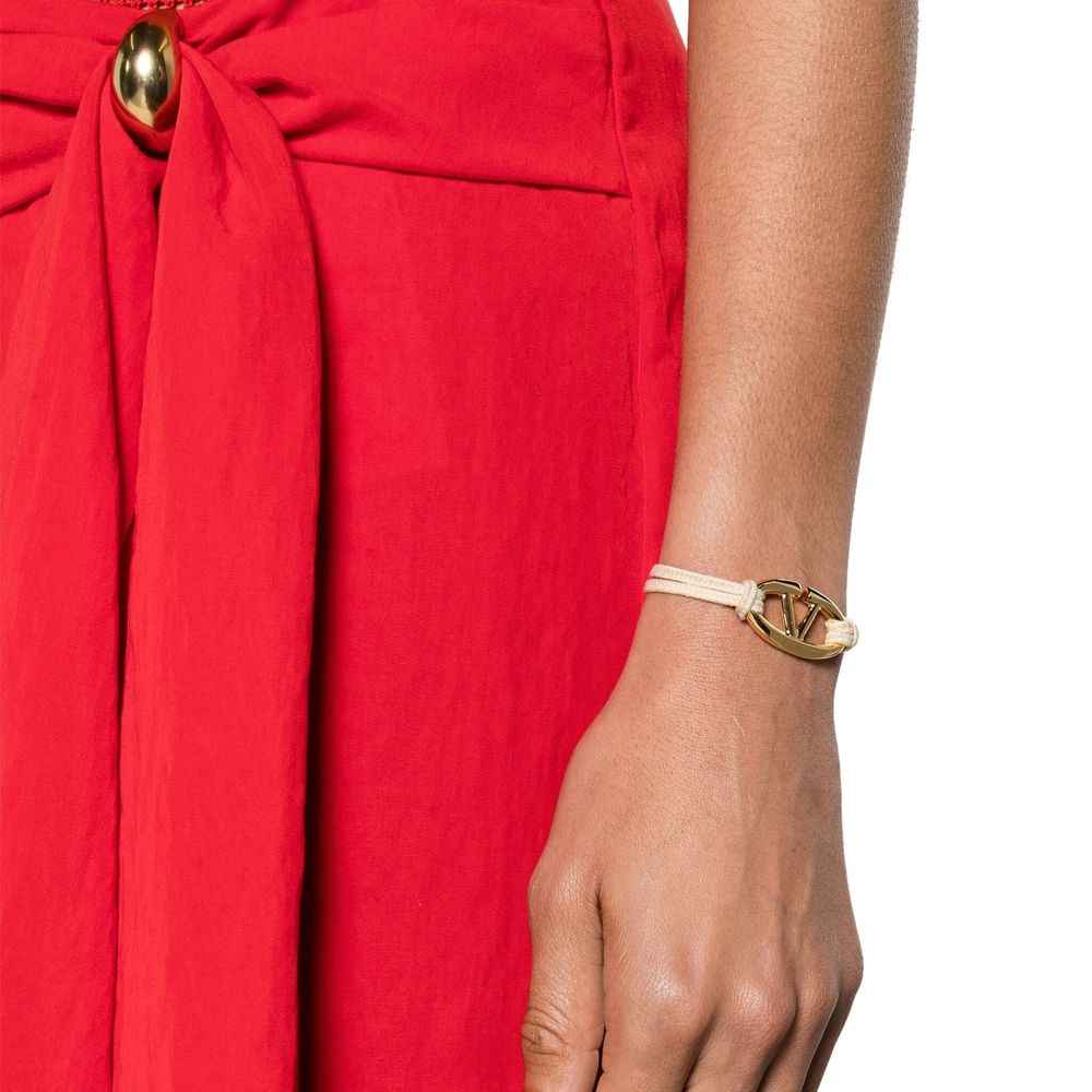 Valentino Garavani Beige Cotton Bracelet