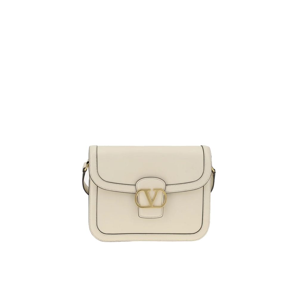 Valentino Garavani White Leather Shoulder Bag