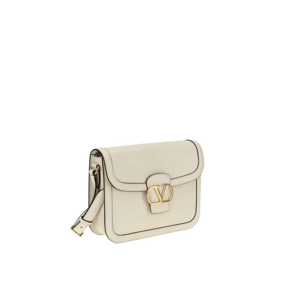 Valentino Garavani White Leather Shoulder Bag