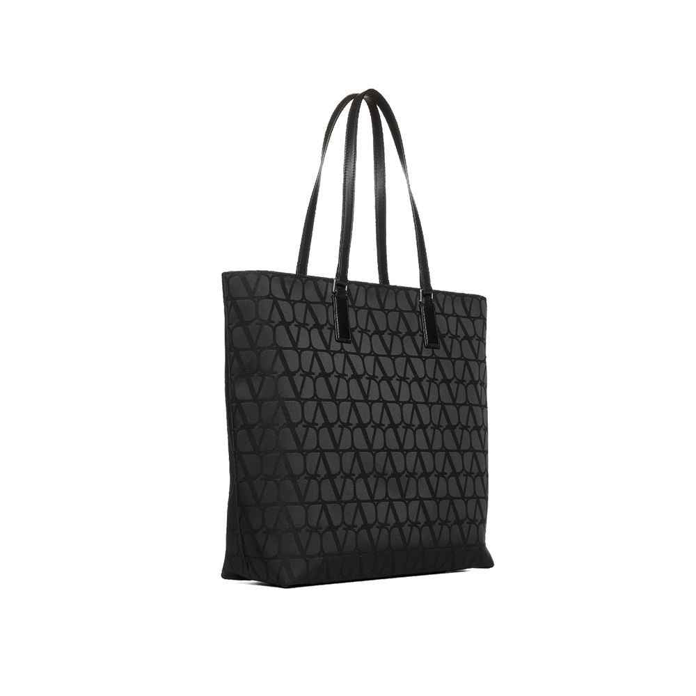 Valentino Garavani Black Cotton Tote Bag