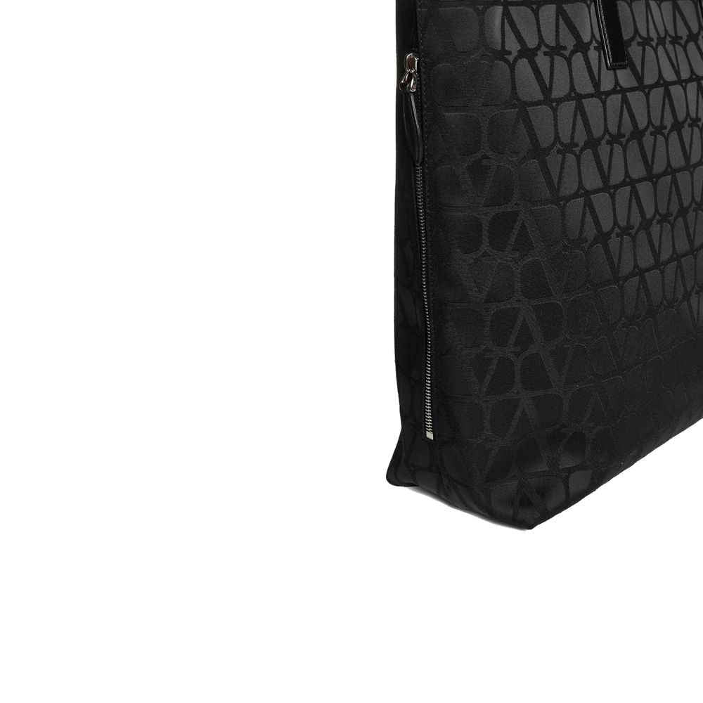 Valentino Garavani Black Cotton Tote Bag