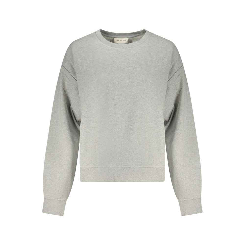 Calvin Klein Grigio Cotton Women Sweatshirt
