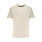 Hugo Boss Beige Cotton Men T-Shirt