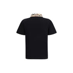 Burberry Black Cotton Polo Shirt