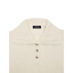 Gran Sasso White Wool Polo Shirt