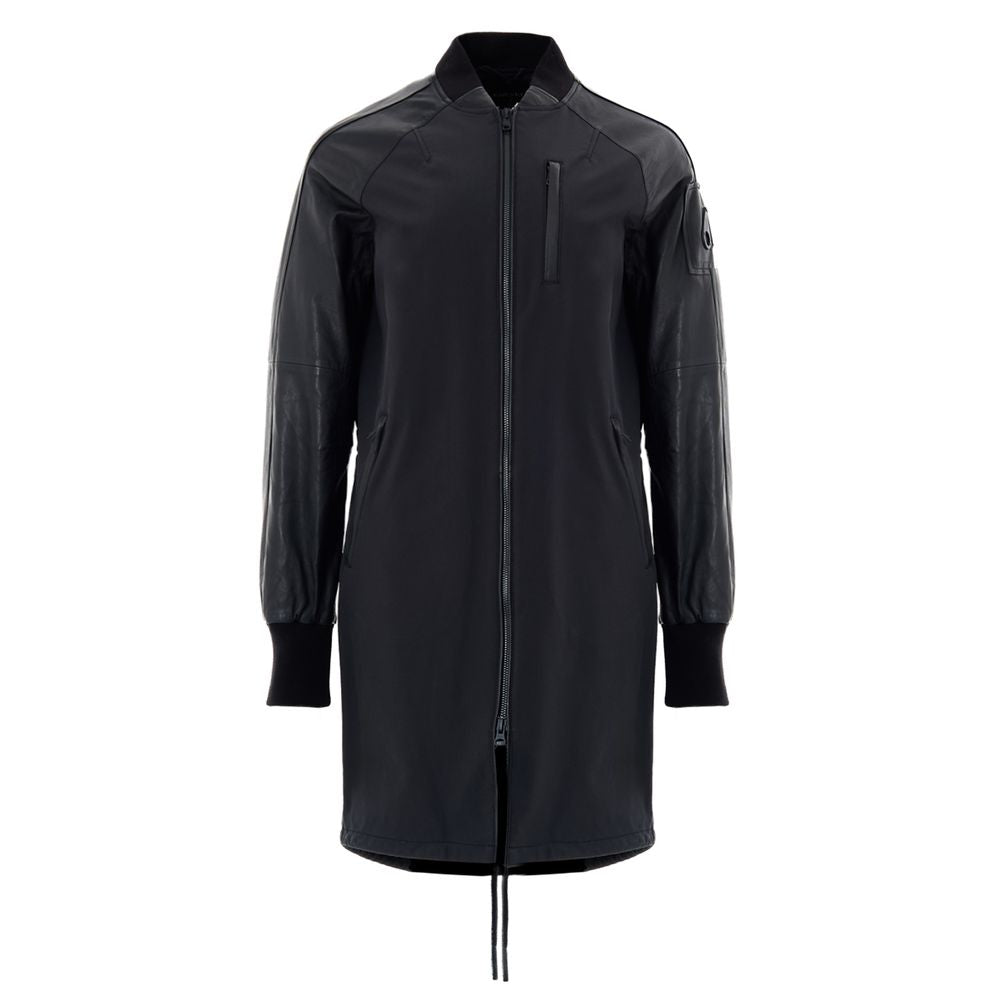 Moose Knuckles Black Cotton Parka