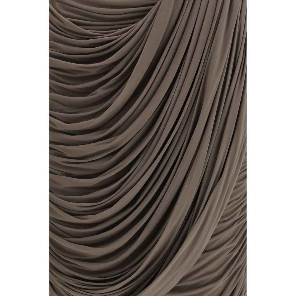 Magda Butrym Brown Copper Midi Skirt