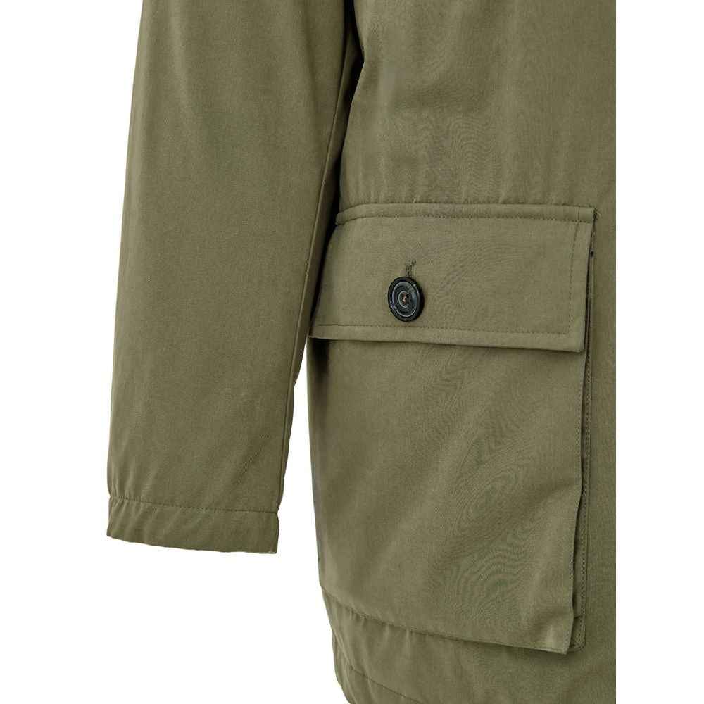 Paul & Shark Green Polyester Coat