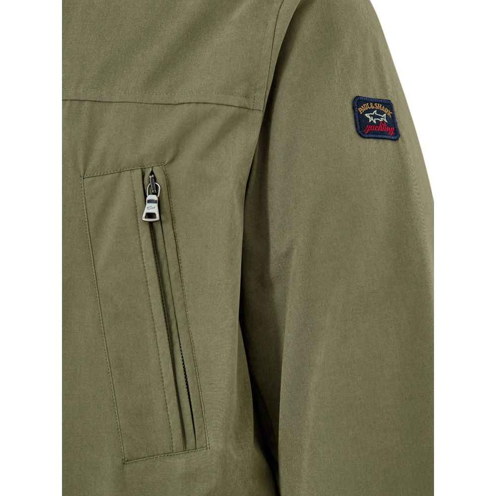 Paul & Shark Green Polyester Coat