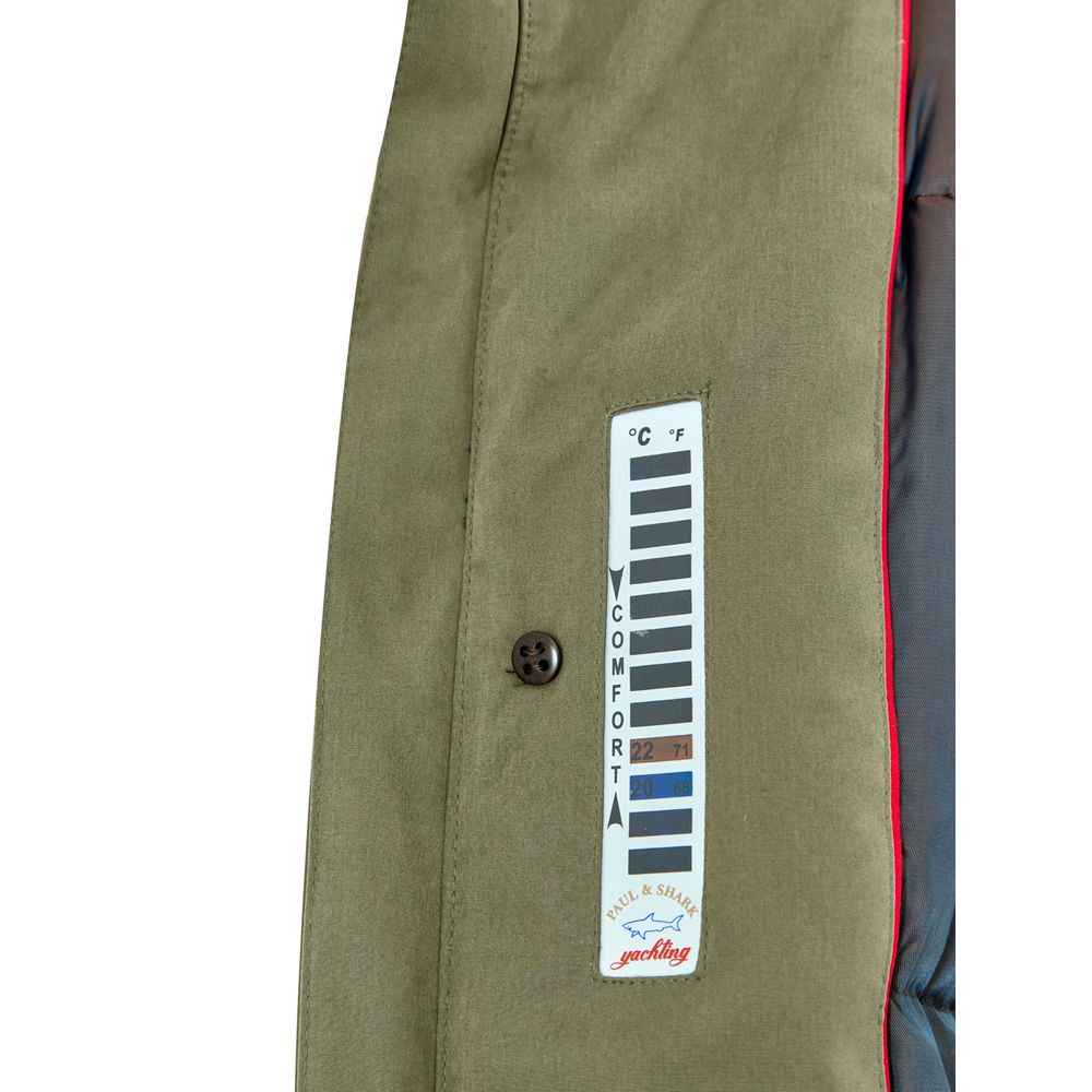 Paul & Shark Green Polyester Coat