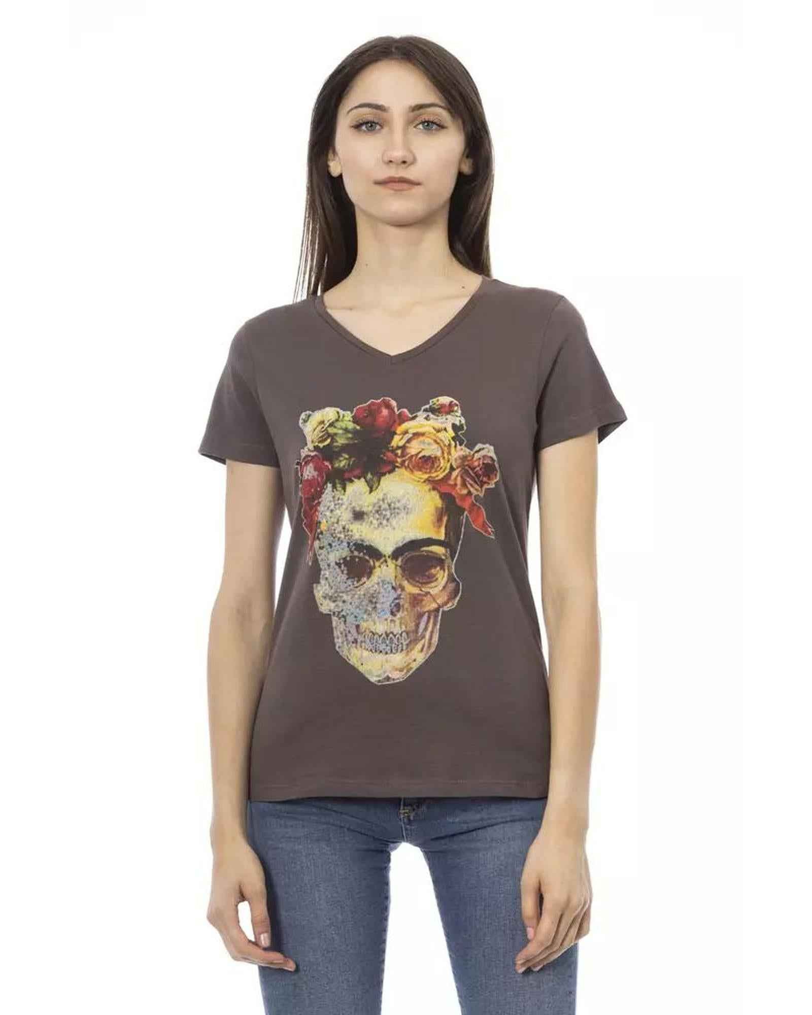 Trussardi Action Brown Cotton T-Shirt