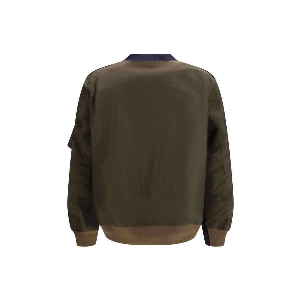 Sacai Blue Cotton Sweatshirt