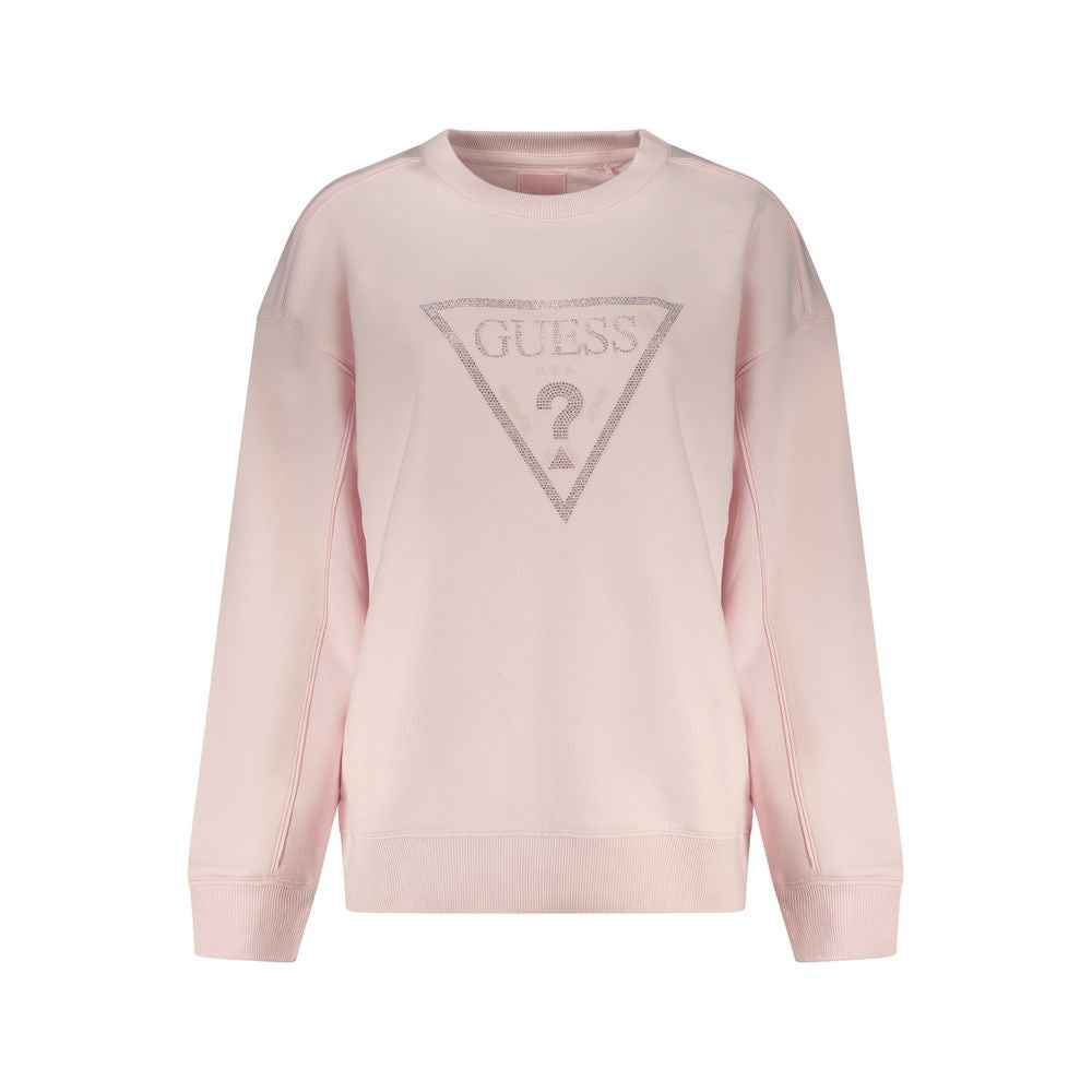 Guess Jeans Pink Cotton Women Sweatshirt