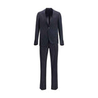 Lardini Blue Cotton Two-Piece Suit