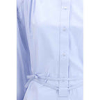 Loulou De Saison Blue Cotton Casual Dress