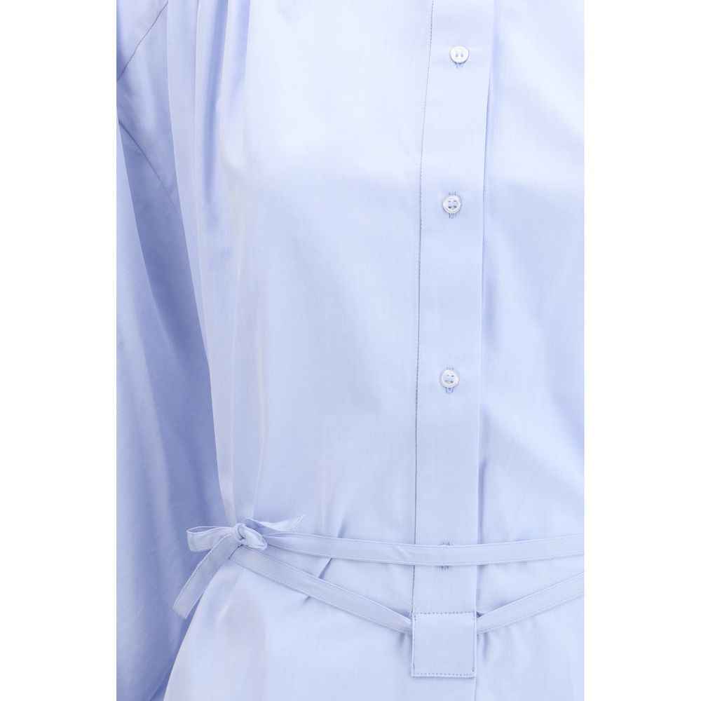 Loulou De Saison Blue Cotton Casual Dress