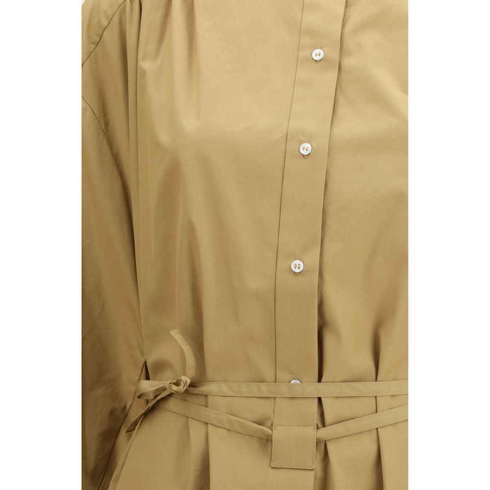 Loulou De Saison Beige Cotton Casual Dress
