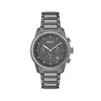 Hugo Boss Gray Stainless Steel Dress Watch