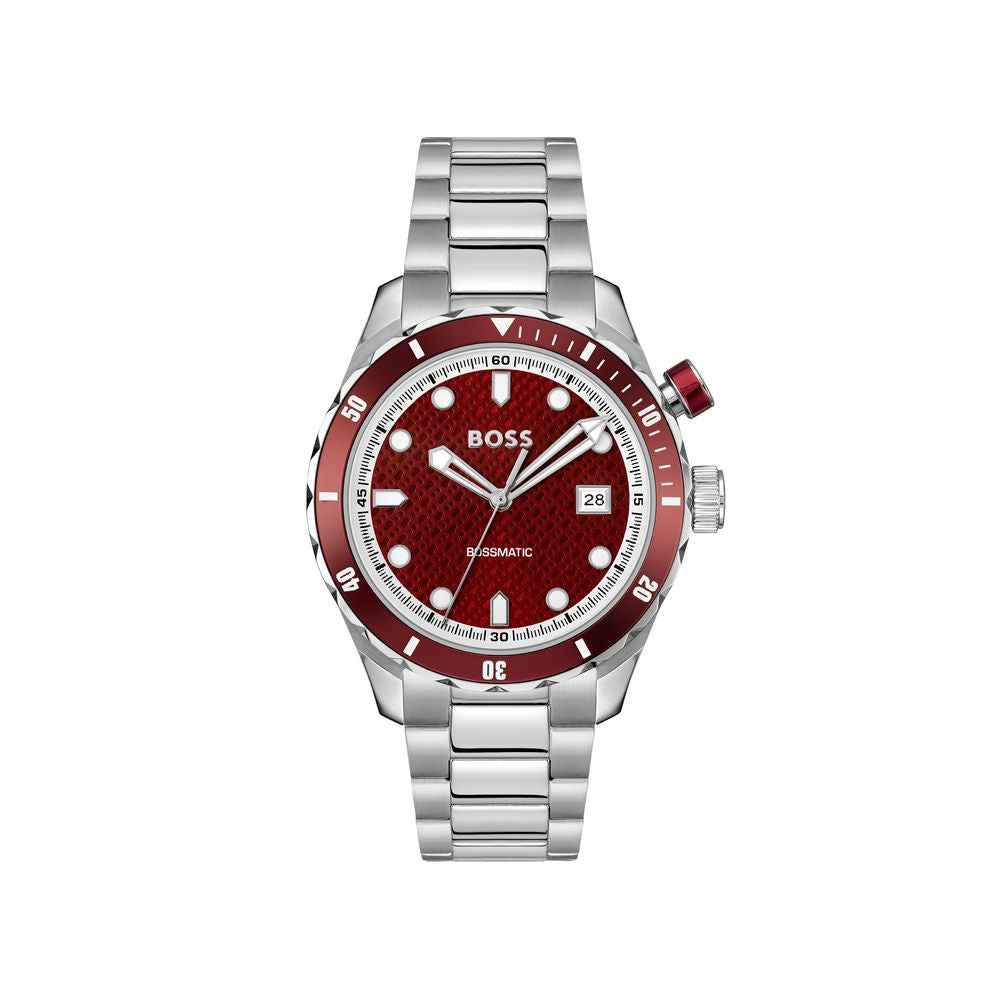 Hugo Boss Gray Stainless Steel Dress Watch