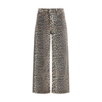 Ganni Multicolor Cotton Relaxed Fit Jeans