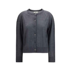 Loulou De Saison Gray Cashmere Cardigan