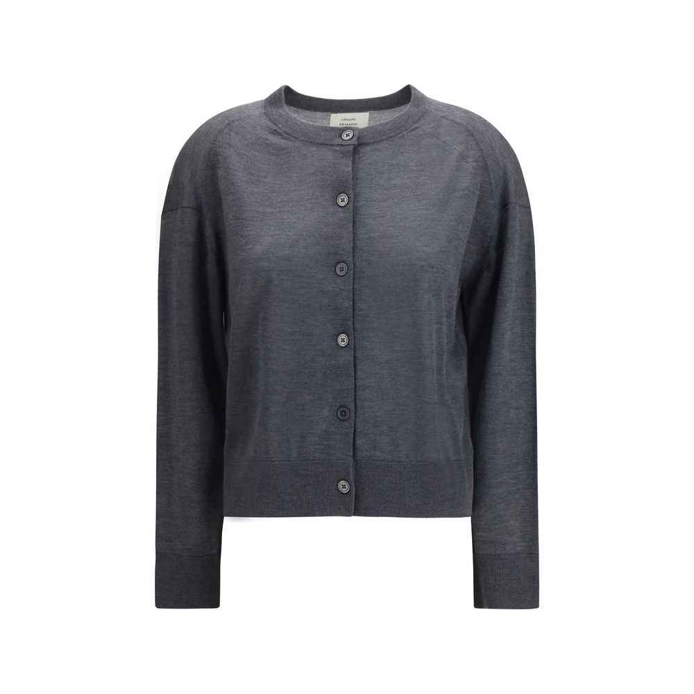 Loulou De Saison Gray Cashmere Cardigan