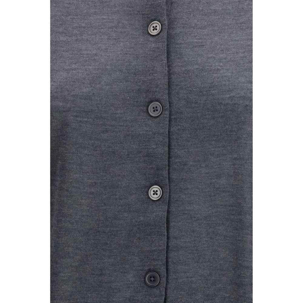 Loulou De Saison Gray Cashmere Cardigan