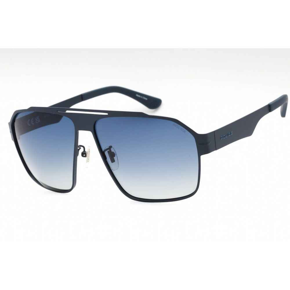 Police Blue Metal Sunglasses