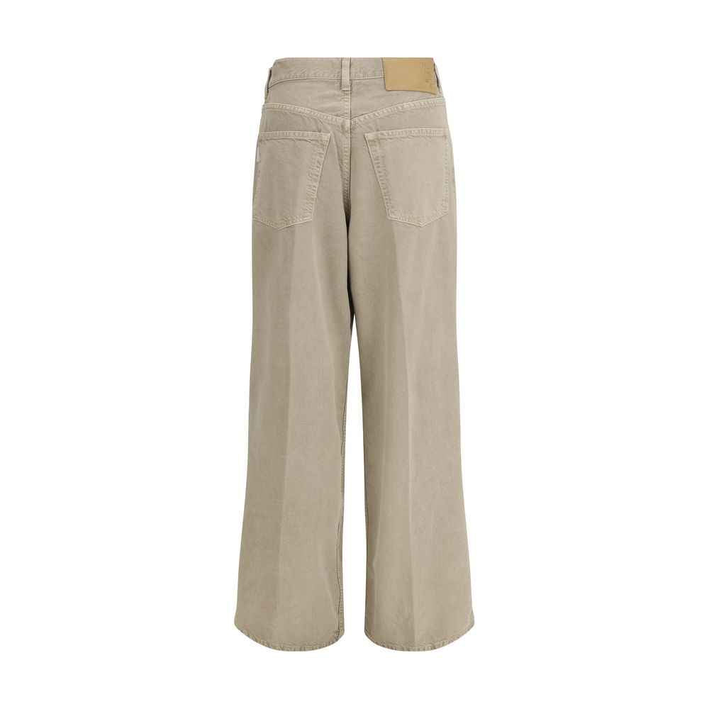 Haikure Beige Cotton Jeans Denim