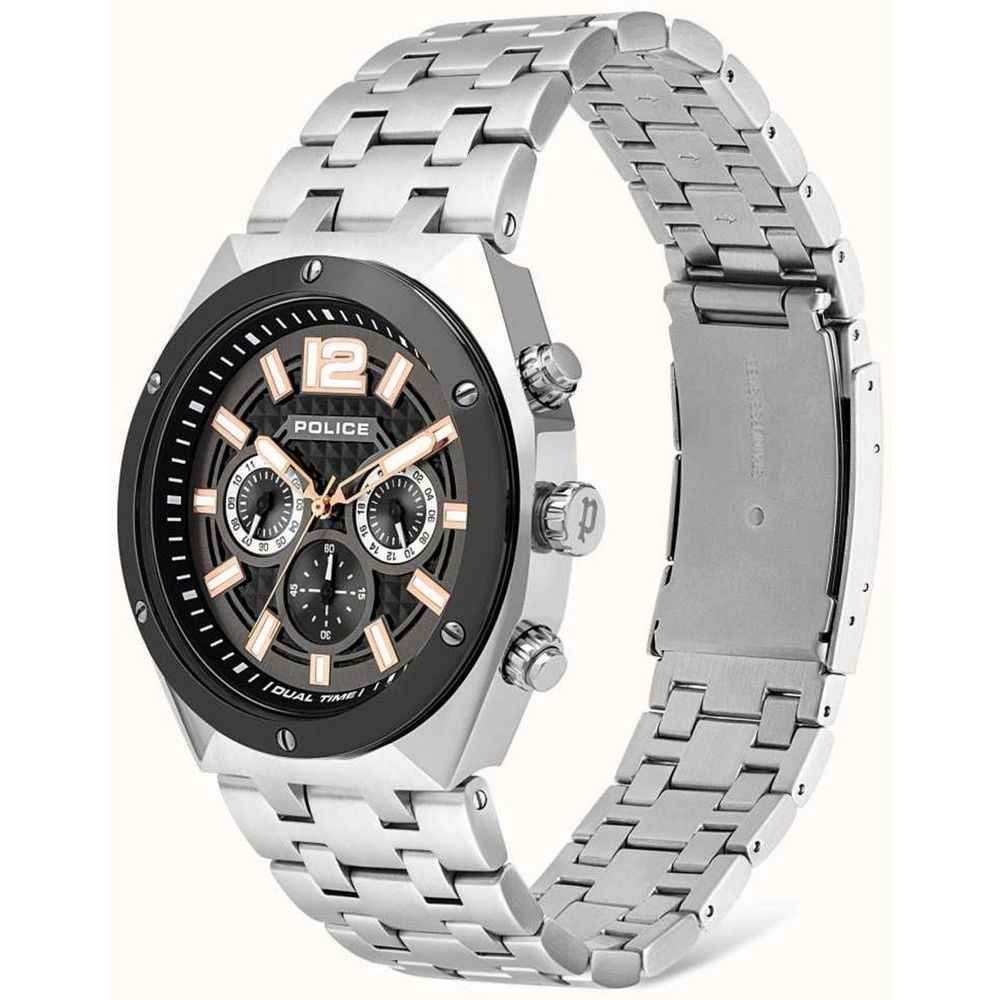 Police Gray Stainless Steel Dress Watch