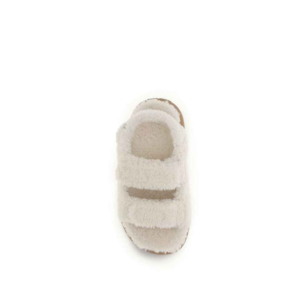 Moon Boot White Calf Leather Bos Taurus Flat Sandals