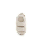Moon Boot White Calf Leather Bos Taurus Flat Sandals