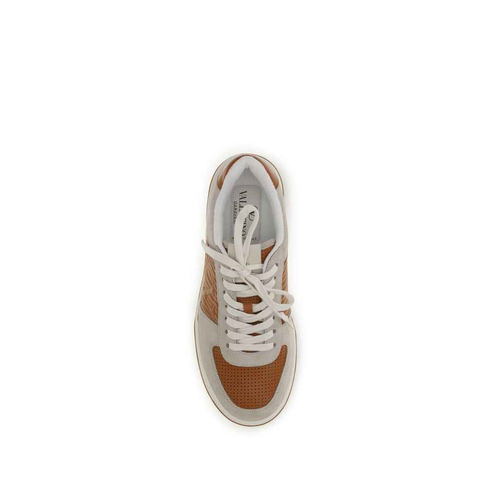 Valentino Garavani Multicolor Calf Leather Bos Taurus Athletic Sneakers